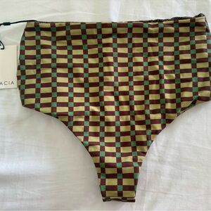 Acacia Swimwear Seychelles Gaucho Checkered Bikini Bottom